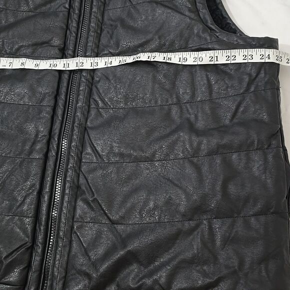 TUCKERNUCK Black Leather and Shearling Reversible Beckham Vest XXXL - Picture 7 of 10